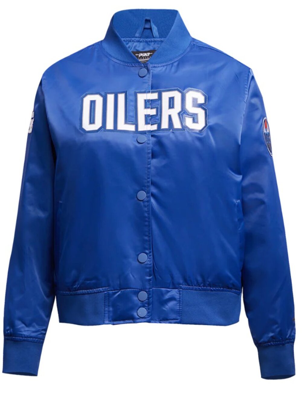 ✨ Pro Standard Edmonton Oilers Satin Bomber Jacket – Women's XS